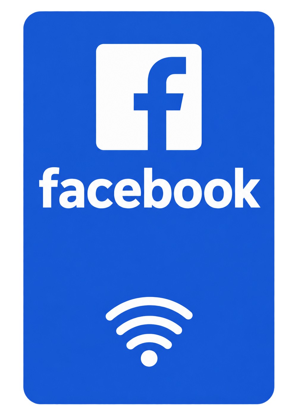 Tarjeta NFC para seguidores de Facebook