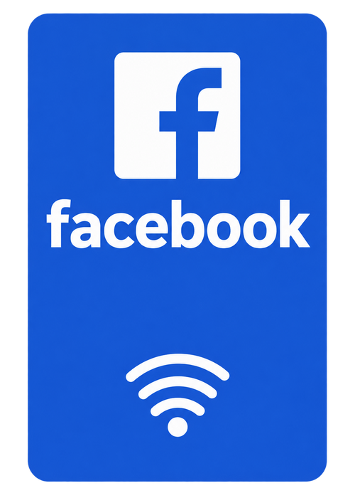 Tarjeta NFC para seguidores de Facebook