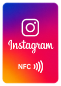 Tarjeta NFC para seguidores de Instagram