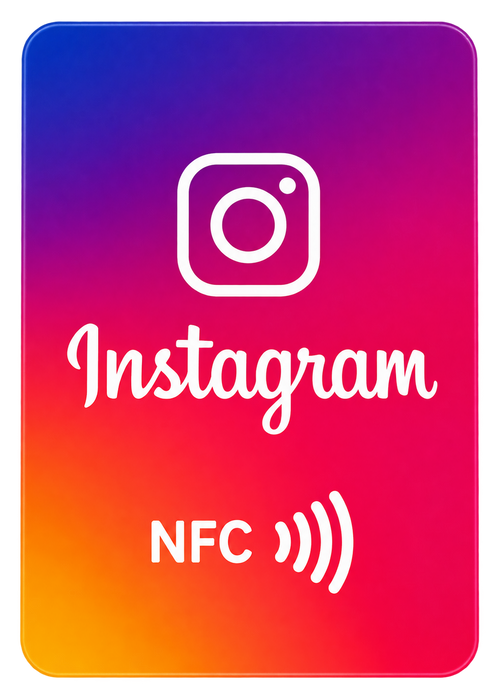 Tarjeta NFC para seguidores de Instagram