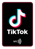 Tarjeta NFC para seguidores de TikTok