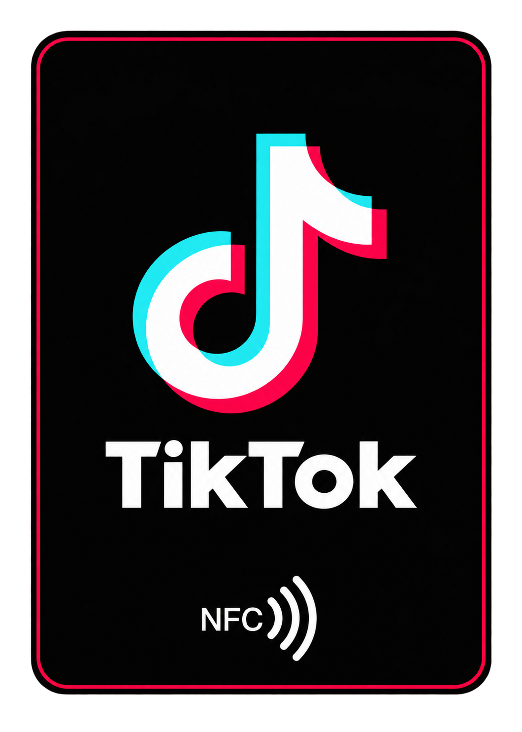 Tarjeta NFC para seguidores de TikTok
