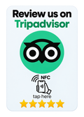 Tarjeta NFC para reseñas de TripAdvisor